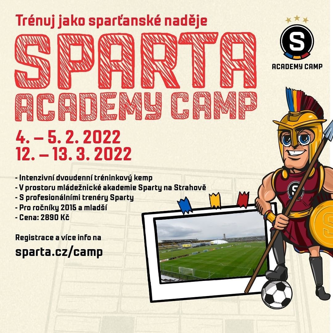 ⚽ SPARTA ACADEMY CAMP | Další tréninkové campy pod vedením profesionálních trenérů se blíží! Pokud máte doma děti ročníku 2015 a mladší, přihlaste je! Více na webu ACS. #acsparta